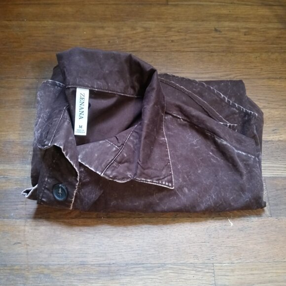 ZENANA oversized vintage washed shacket (M) - Picture 15 of 16